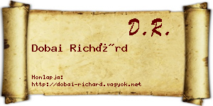 Dobai Richárd névjegykártya