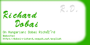 richard dobai business card